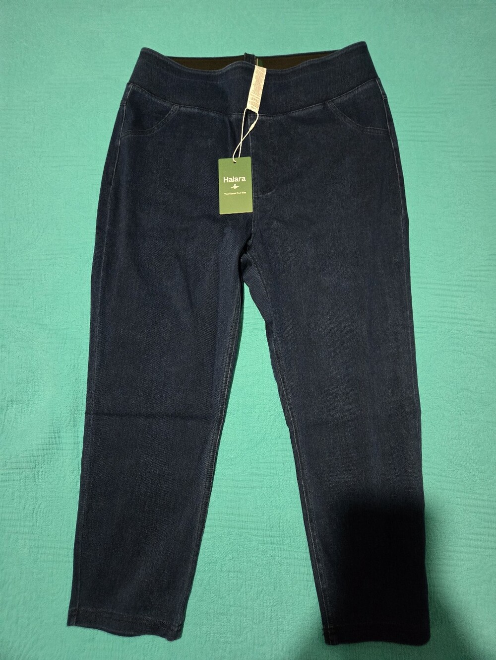 Women's Halara Flex High Waisted Pocket Denim Capri Casual Leggings